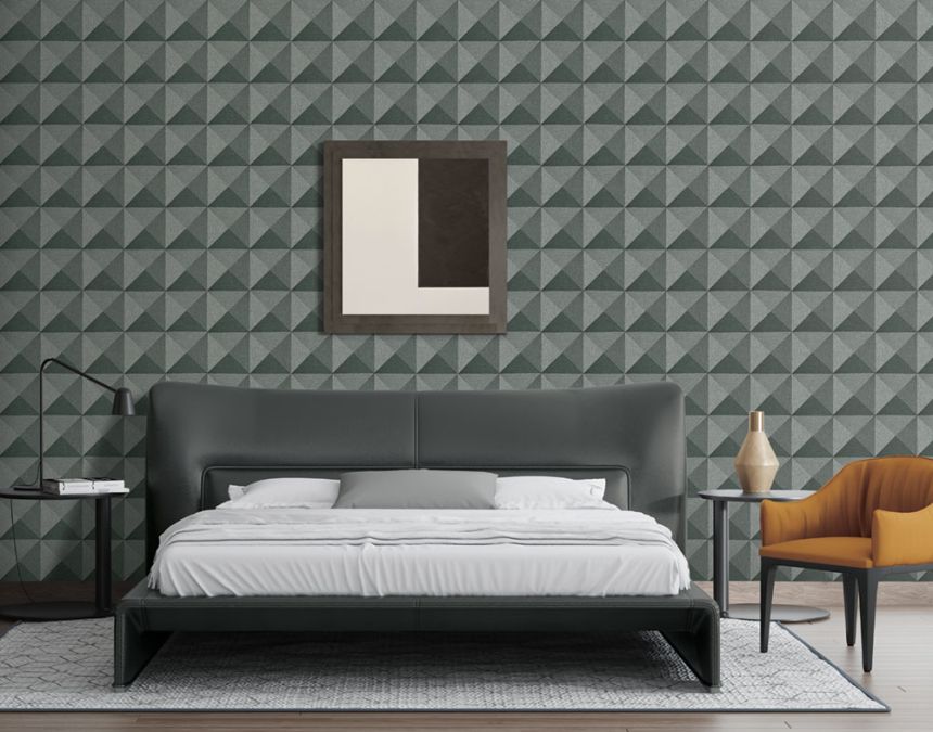 Geometrická vliesová tapeta na stenu, hnedo-béžová, SA524103, Santa Fe, Design ID