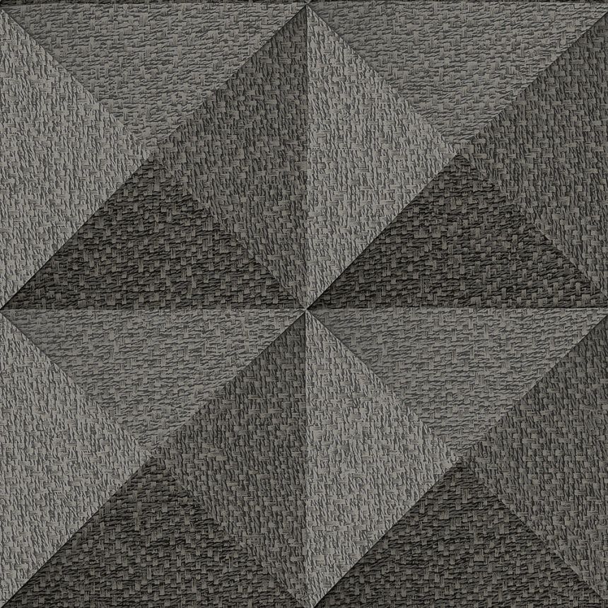 Geometrická vliesová tapeta na stenu, hnedo-čierna, SA524104, Santa Fe, Design ID