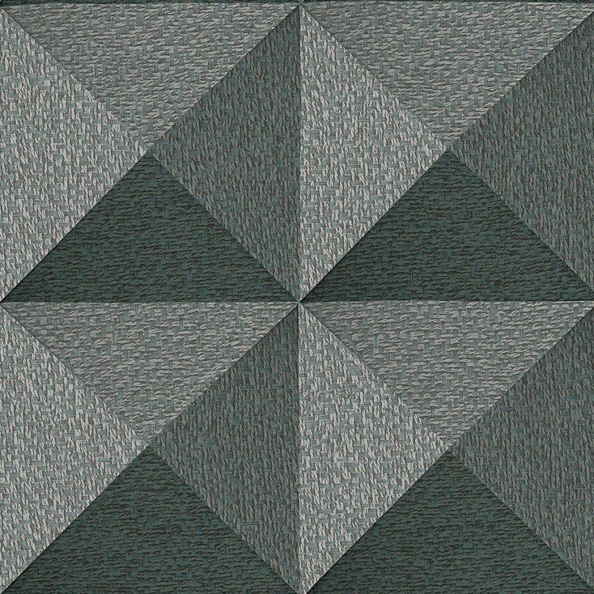 Geometrická vliesová tapeta na stenu, sivo-čierna, SA524105, Santa Fe, Design ID