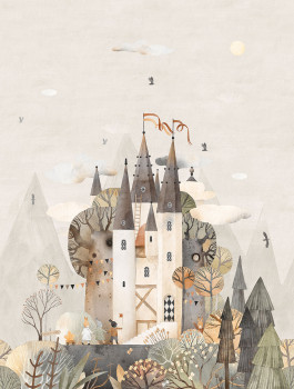 Detská vliesová obrazová tapeta na stenu, zvieratká, CW6005-1, Cute Walls, Decoprint
