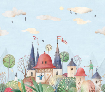 Detská vliesová obrazová tapeta na stenu, zvieratká, CW6007-1, Cute Walls, Decoprint