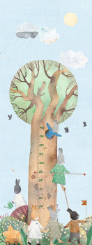 Detská vliesová obrazová tapeta na stenu / meter, strom, zvieratká, CW6064-1, Cute Walls, Decoprint