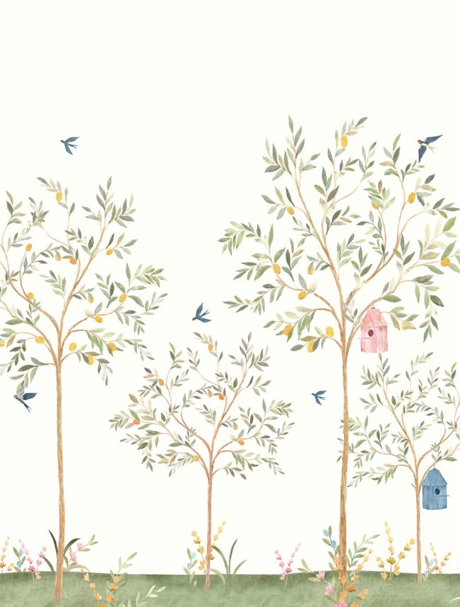 Detská vliesová obrazová tapeta na stenu, stromčeky, CW6121-2, Cute Walls, Decoprint