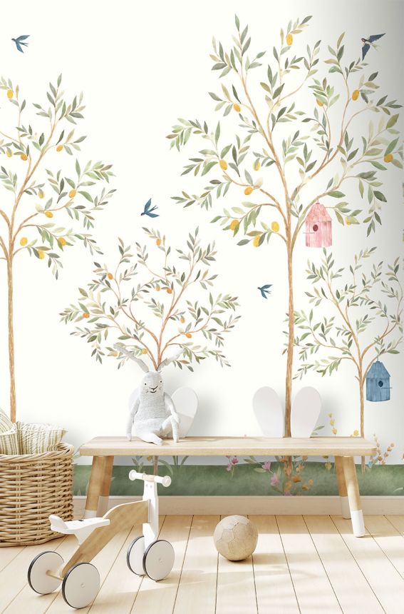 Detská vliesová obrazová tapeta na stenu, stromčeky, CW6121-2, Cute Walls, Decoprint