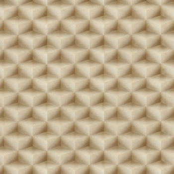 3D geometrická vliesová tapeta na stenu, hnedo-béžová, 20017, New Tekko, Emiliana Parati