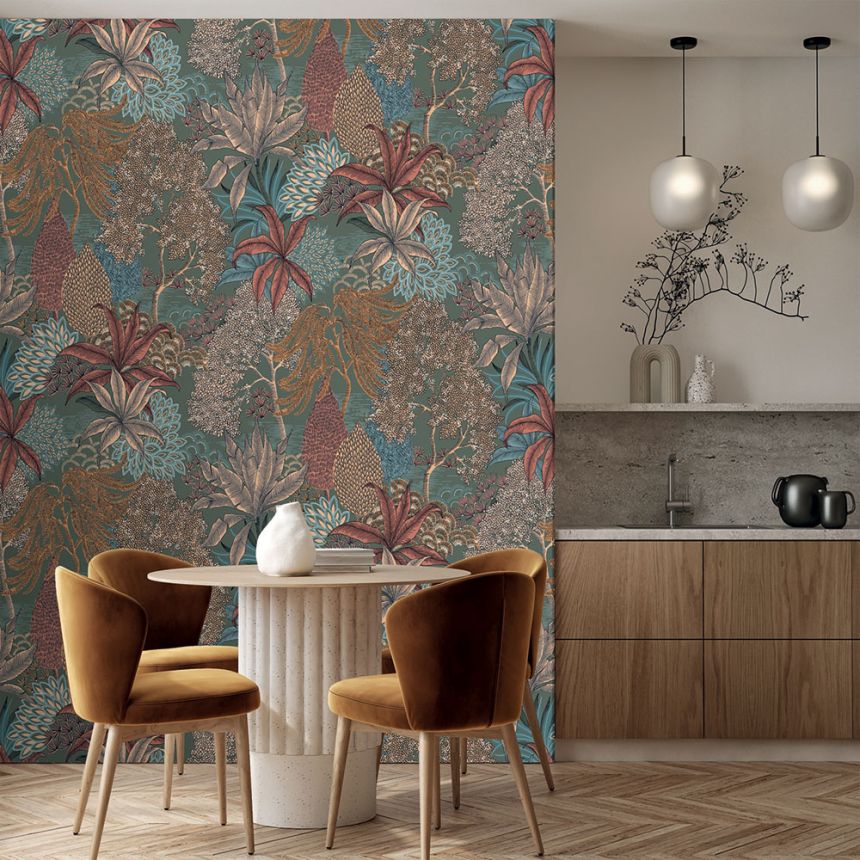 Vliesová obrazová tapeta na stenu, listy, FW4003-3, Feature Walls, Decoprint