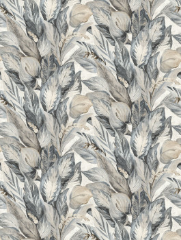 Vliesová obrazová tapeta na stenu, sivo-béžová, listy, FW4016-6, Feature Walls, Decoprint