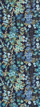 Vliesová obrazová tapeta na stenu, modrá, kvety, FW4025-1, Feature Walls, Decoprint