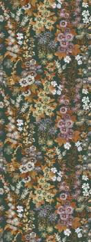 Vliesová obrazová tapeta na stenu, zelená, kvety, FW4025-10, Feature Walls, Decoprint