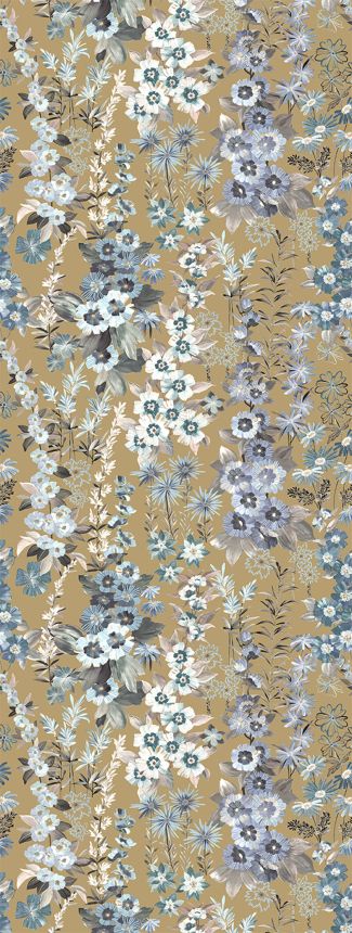Vliesová obrazová tapeta na stenu, hnedá, kvety, FW4025-13, Feature Walls, Decoprint
