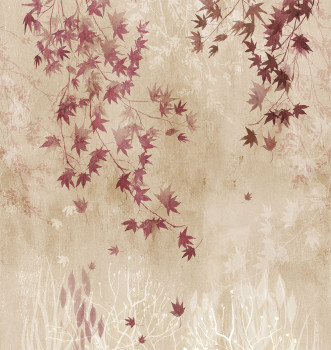Vliesová obrazová tapeta na stenu, béžová, vetvičky, listy, FW4026-1, Feature Walls, Decoprint
