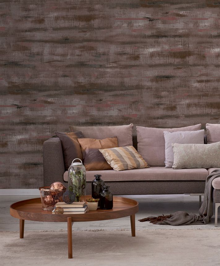 Vliesová obrazová tapeta na stenu, hnedo-červená, maľba, FW4053-3, Feature Walls, Decoprint