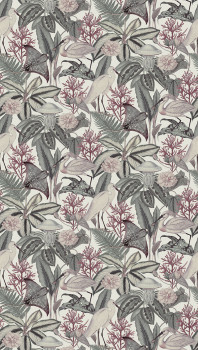 Vliesová obrazová tapeta na stenu, zelená, vtáky, listy, FW4061-5, Feature Walls, Decoprint
