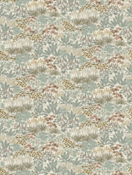 Vliesová obrazová tapeta na stenu, sivo-hnedá, kvety, FW4062-2, Feature Walls, Decoprint