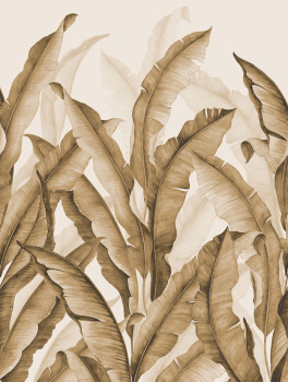 Vliesová obrazová tapeta na stenu, hnedá, listy, FW4032-4, Feature Walls, Decoprint