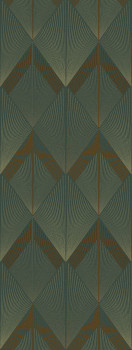 Geometrická vliesová obrazová tapeta na stenu, zelená, FW4035-3, Feature Walls, Decoprint
