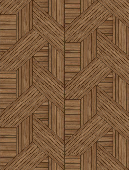 Vliesová obrazová tapeta na stenu, hnedá, imitácia dreva, lamiel, FW4036-4, Feature Walls, Decoprint