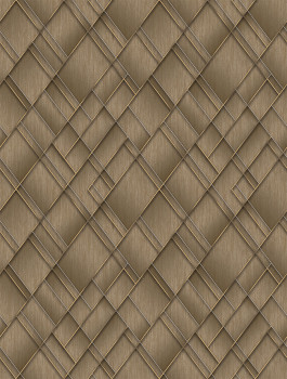 Geometrická vliesová obrazová tapeta na stenu, hnedá, FW4037-3, Feature Walls, Decoprint