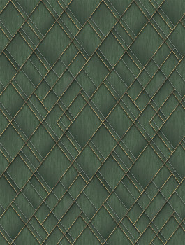 Geometrická vliesová obrazová tapeta na stenu, zelená, FW4037-5, Feature Walls, Decoprint
