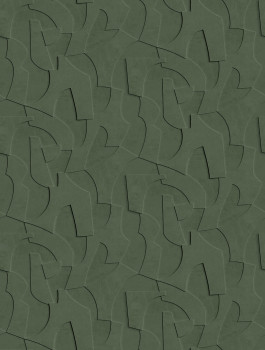 Geometrická vliesová obrazová tapeta na stenu, 3D, zelená, FW4042-3, Feature Walls, Decoprint