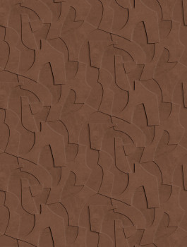 Geometrická vliesová obrazová tapeta na stenu, 3D, hnedá, FW4042-4, Feature Walls, Decoprint