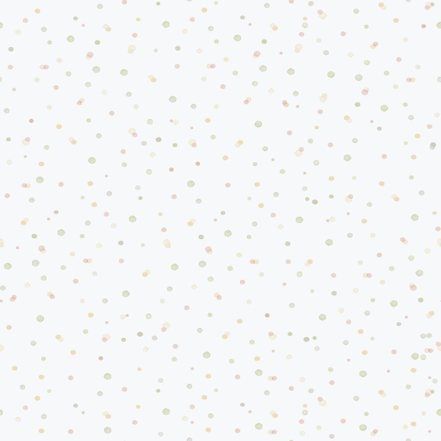 Detská vliesová tapeta na stenu, zelená, bodky, kaňky, 289-3, Enzo,  ICH Wallcoverings