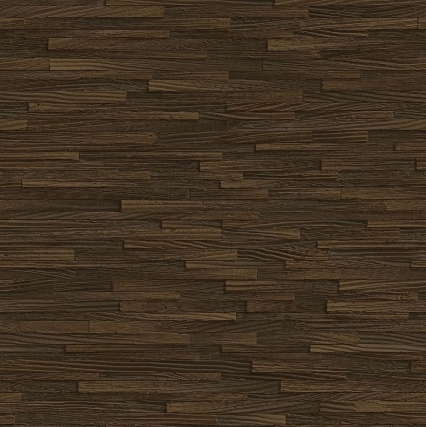Luxusná vliesová tapeta na stenu, hnedá, imitácia dreva, Z57731, Architexture 2,  Zambaiti Parati