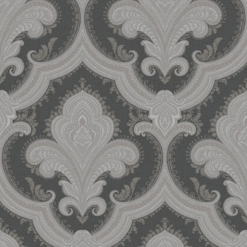 Luxusná vliesová zámocká tapeta na stenu, čierno-strieborná, 519945, Best Sellers, Design ID