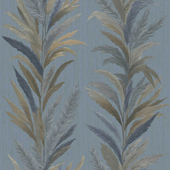 Tapeta, modrá, listy, 35906, Ornamenta, Parato by Cristiana Masi
