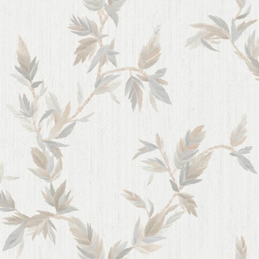 Tapeta, krémová, listy, 35913, Ornamenta, Parato by Cristiana Masi