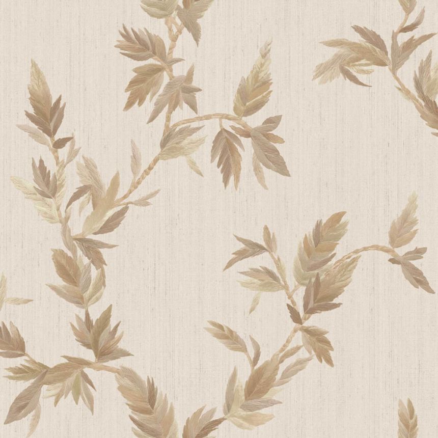 Tapeta, béžová, listy, 35914, Ornamenta, Parato by Cristiana Masi