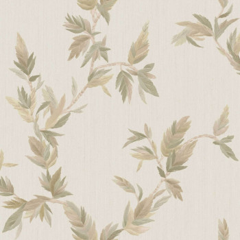 Tapeta, béžovo-zelená, listy, 35917, Ornamenta, Parato by Cristiana Masi