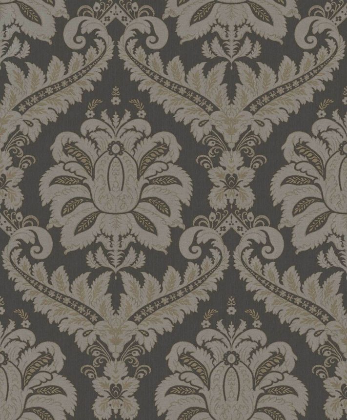 Tapeta, čierno-sivá, zámecká, 35929, Ornamenta, Parato by Cristiana Masi