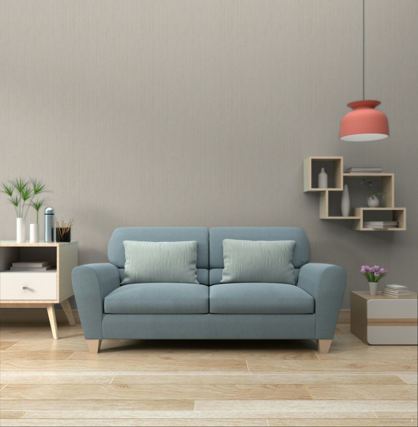 Tapeta, sivo-béžová, imitácia látky, 35988, Ornamenta, Parato by Cristiana Masi