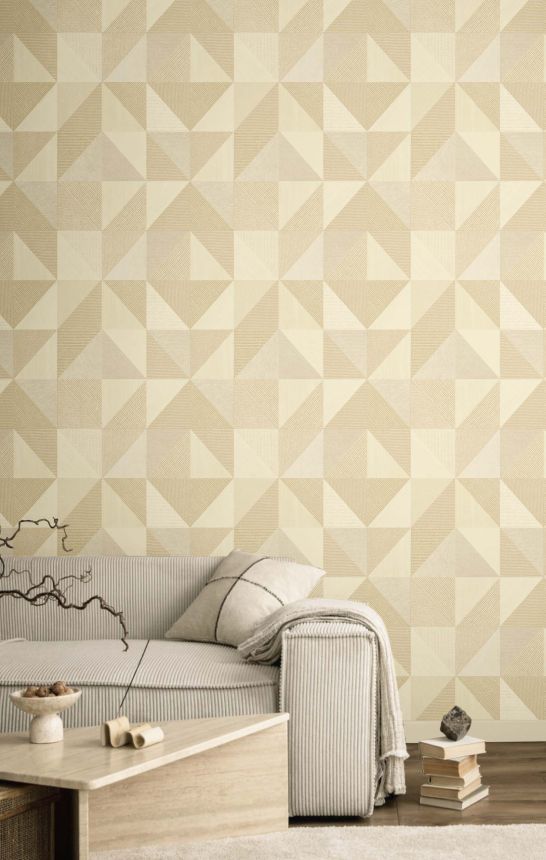 Geometrická tapeta, béžová, 32411, Vitalis, Parato by Cristiana Masi