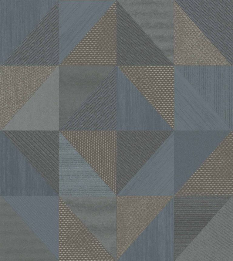 Geometrická tapeta, modro-hnedá, 32417, Vitalis, Parato by Cristiana Masi