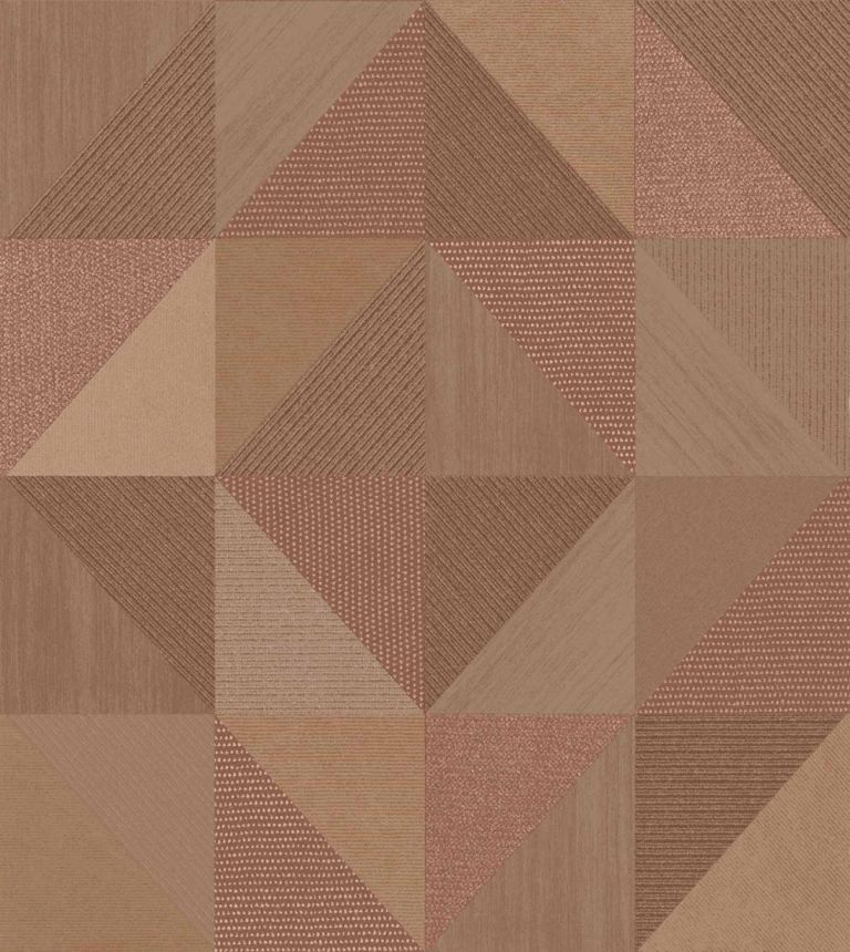 Geometrická tapeta, hnedo-červená, 32418, Vitalis, Parato by Cristiana Masi