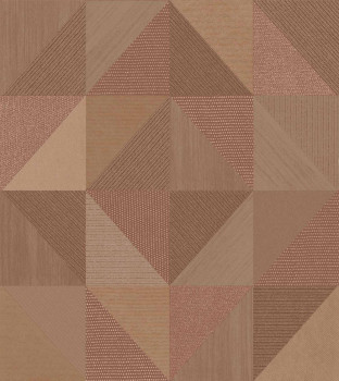 Geometrická tapeta, hnedo-červená, 32418, Vitalis, Parato by Cristiana Masi