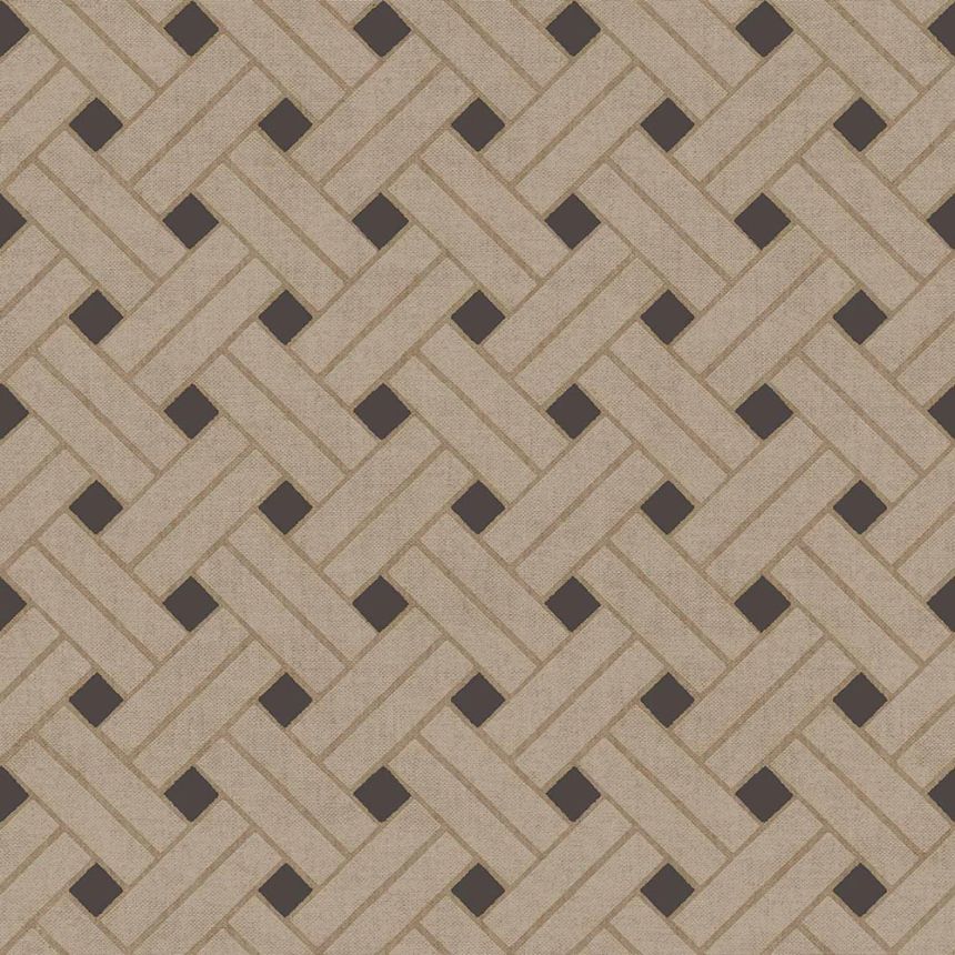 Geometrická tapeta, hnedo-čierna, 32427, Vitalis, Parato by Cristiana Masi