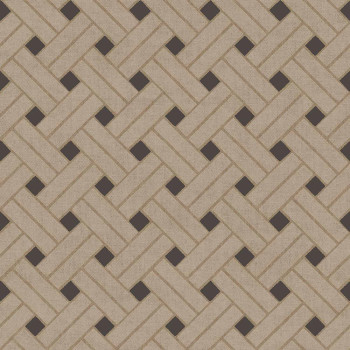 Geometrická tapeta, hnedo-čierna, 32427, Vitalis, Parato by Cristiana Masi