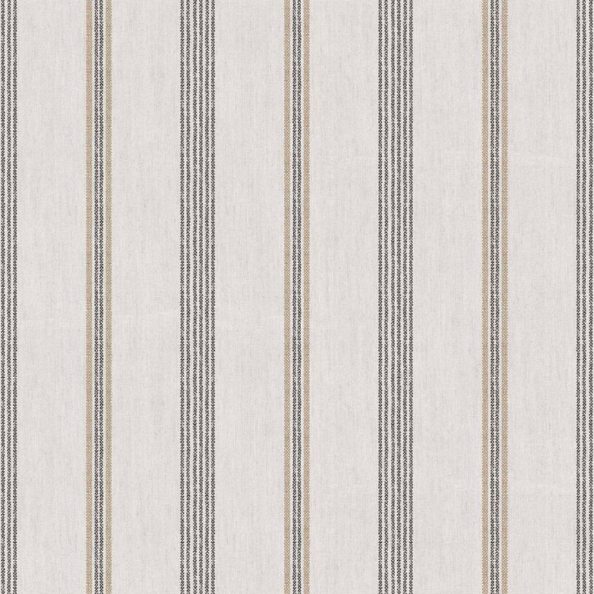 Tapeta, sivo-čierna, imitácia látky, pruhy, 38429, Top Stripes, Parato by Cristiana Masi