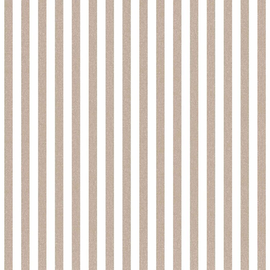 Tapeta, hnedá, imitácia látky, pruhy, 38437, Top Stripes, Parato by Cristiana Masi