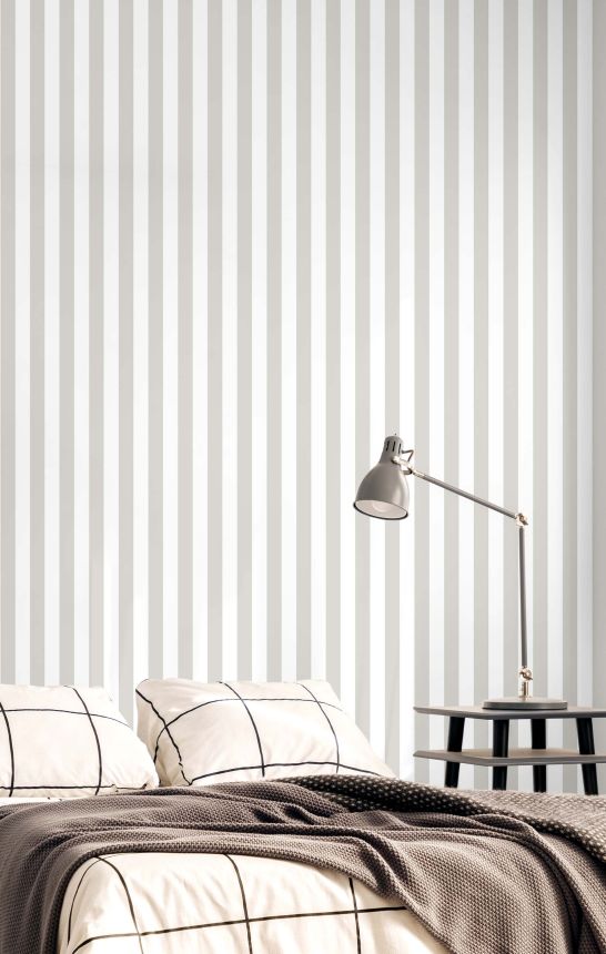 Tapeta, sivá, pruhy, 38451, Top Stripes, Parato by Cristiana Masi