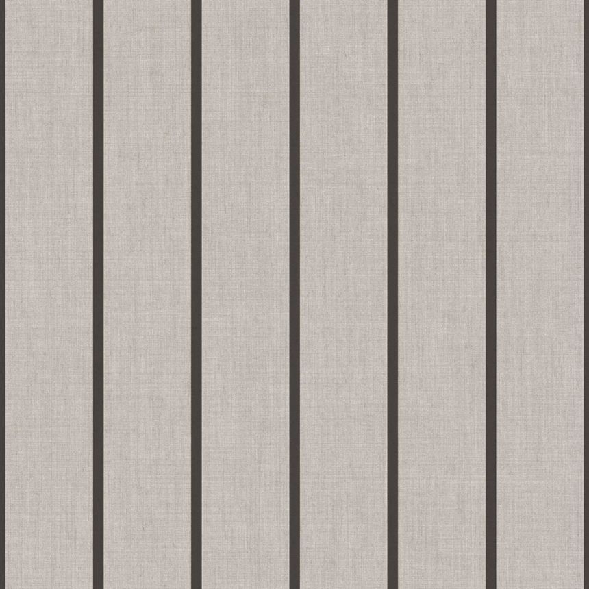 Tapeta, sivo-čierna, imitácia látky, pruhy, 38462, Top Stripes, Parato by Cristiana Masi