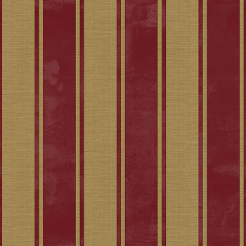 Vliesová tapeta na stenu, vínovo-zlatá, pruhy, 23678, The Best Classic & Elegant, Cristiana Masi by Parato