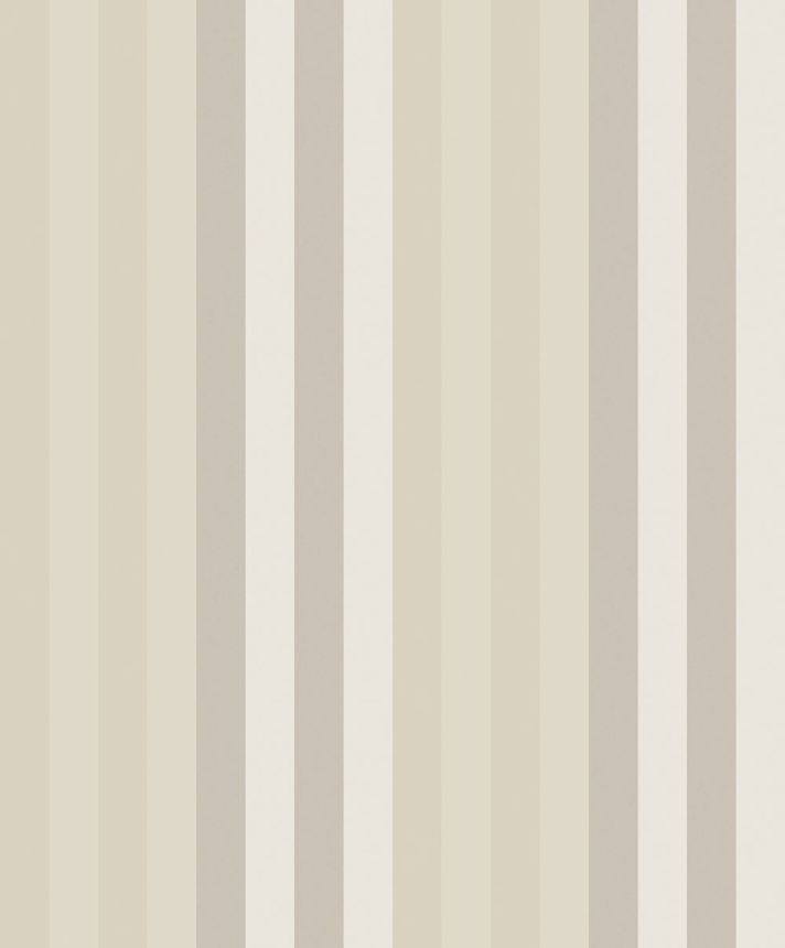 Vliesová tapeta na stenu, krémovo-béžová, geometrická, pruhy, ROM505, Romance, Masureel