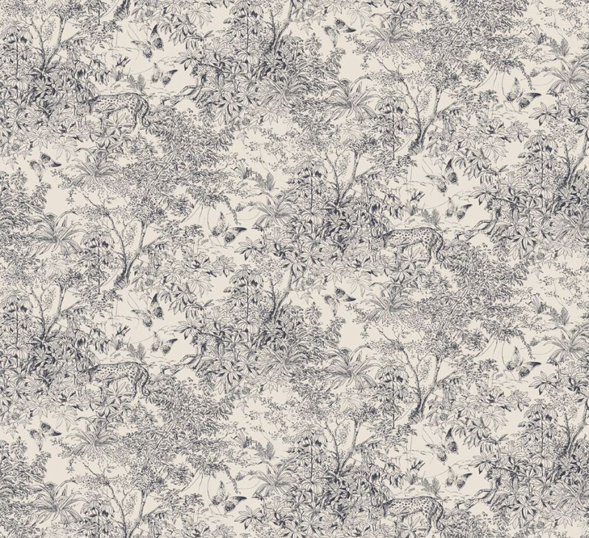 Tapeta, béžovo-čierna, leopard, príroda, ZON202, Amazone, Masureel