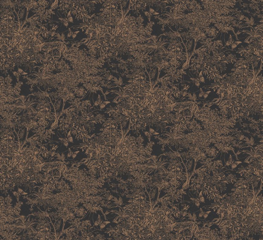 Tapeta, čierno-bronzová, leopard, príroda, ZON204, Amazone, Masureel