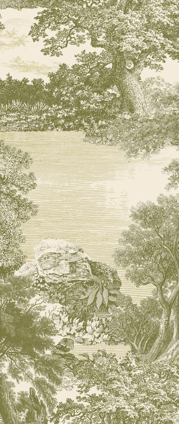 Obrazová tapeta, zelená, les, stromy, DGSAL1031-300, Amazone, Masureel