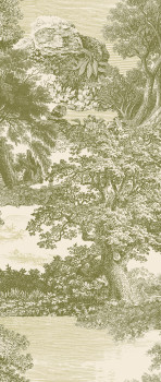 Obrazová tapeta, zelená, les, stromy, DGSAL1033-300, Amazone, Masureel